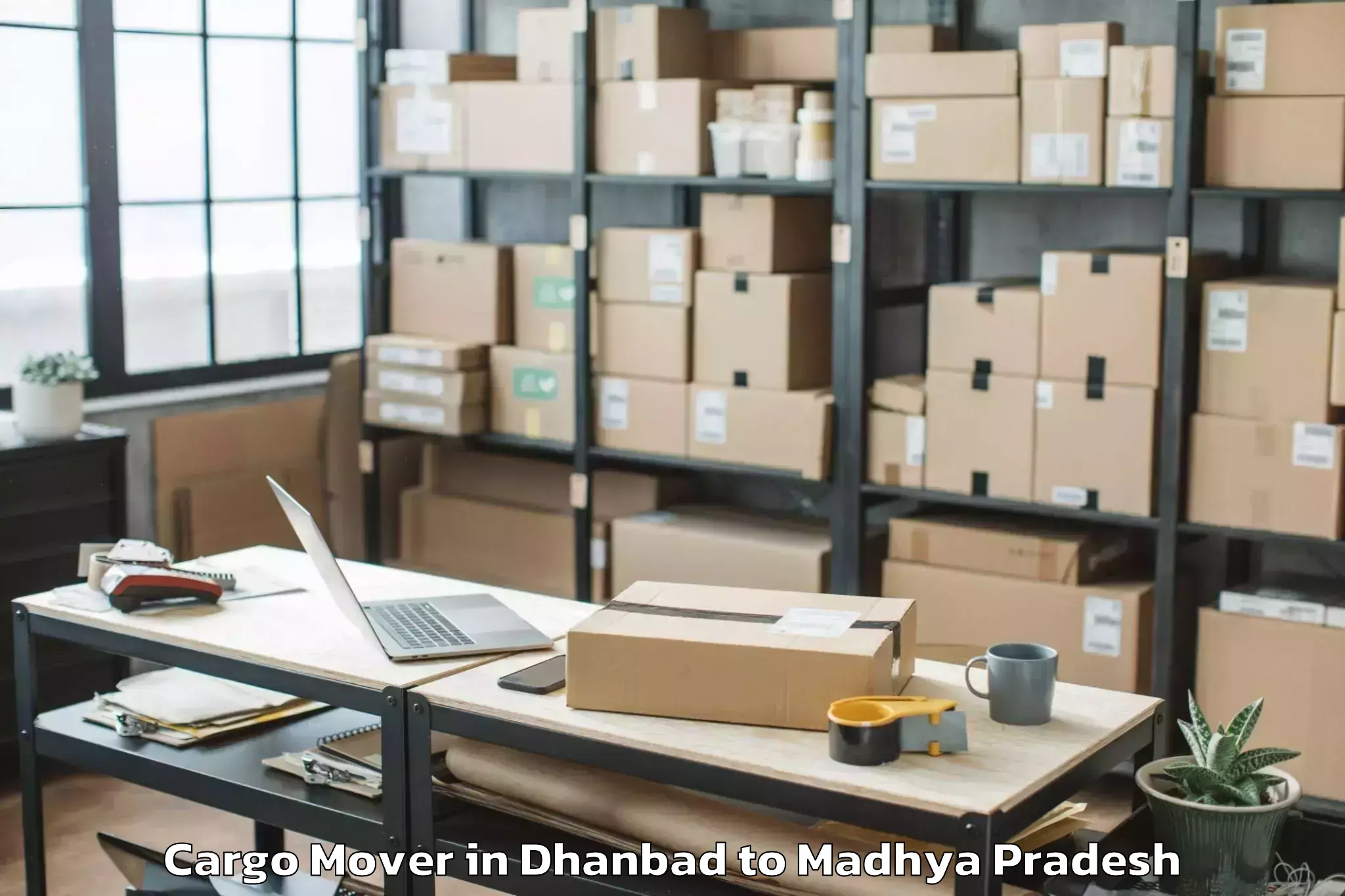 Easy Dhanbad to Saugor Cargo Mover Booking